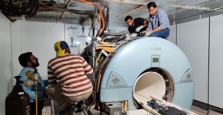 De-Icing and Helium Filling og Siemens Magnetom Avanto 1.5T Magnet